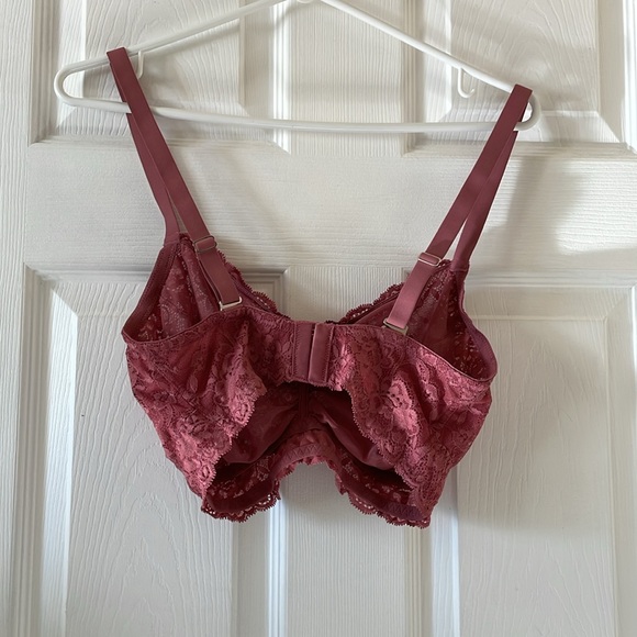 3 Montelle Intimates cup sized bralettes lace wire free 🇨🇦 mauve blue purple - Picture 11 of 14